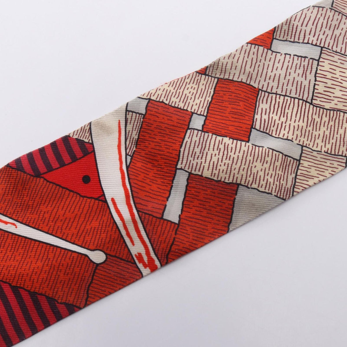 Hermes Scarf Twilly Mors a Jouets Chemise Ribbon Silk — view 7