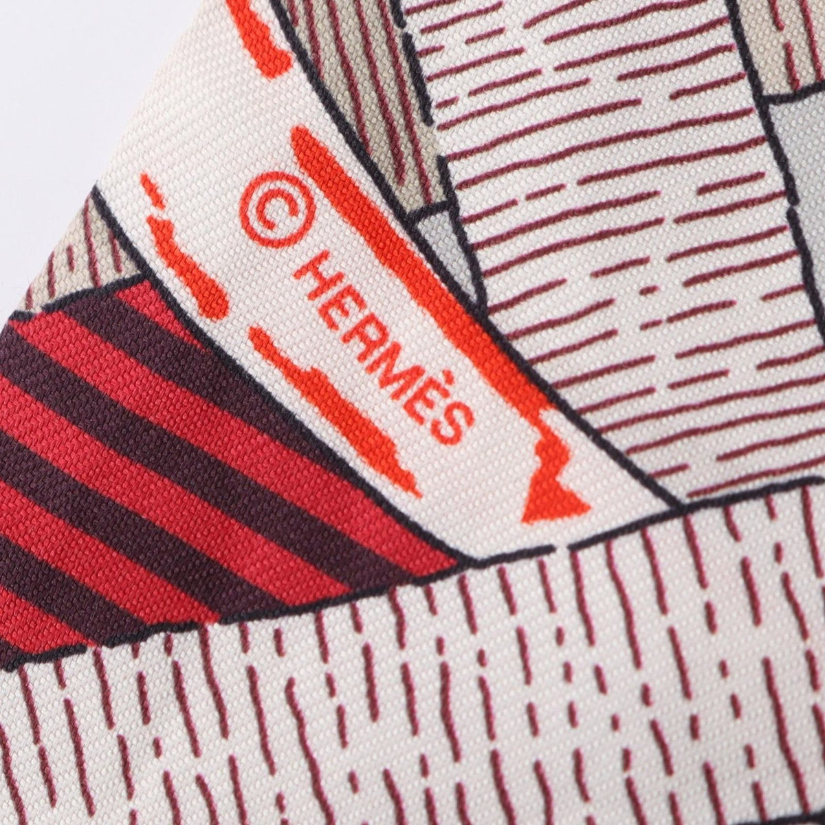 Hermes Scarf Twilly Mors a Jouets Chemise Ribbon Silk — view 4