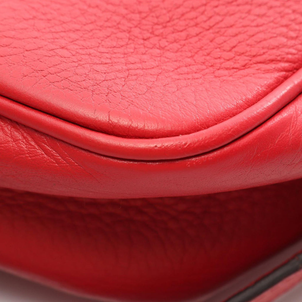 Gucci Shoulder Bag Soho Disco Interlocking G Red Leather — view 8