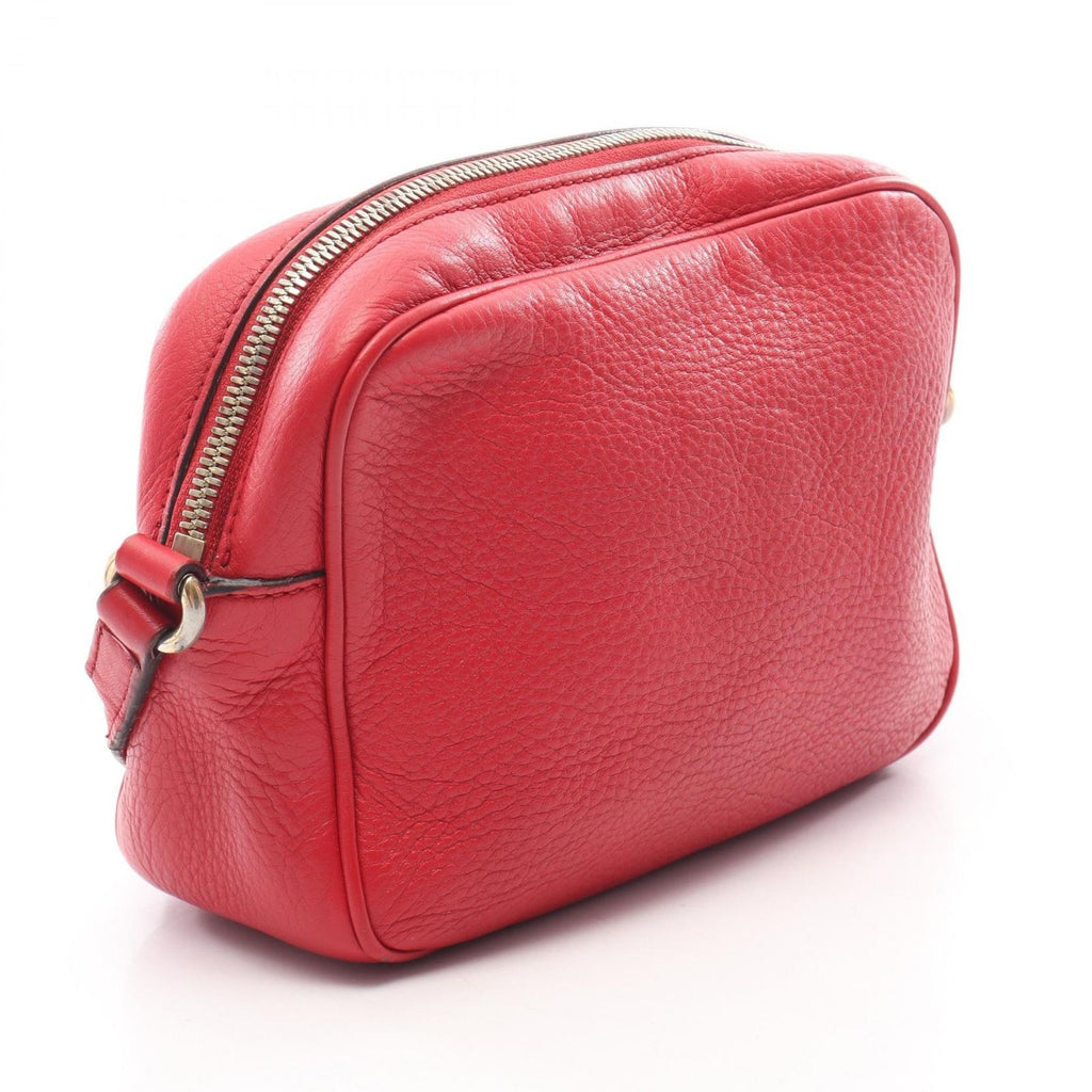 Gucci Shoulder Bag Soho Disco Interlocking G Red Leather — view 2