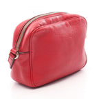 Gucci Shoulder Bag Soho Disco Interlocking G Red Leather — view 2