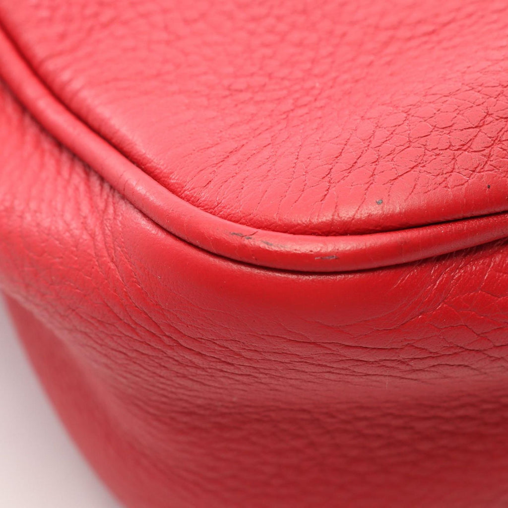 Gucci Shoulder Bag Soho Disco Interlocking G Red Leather — view 7