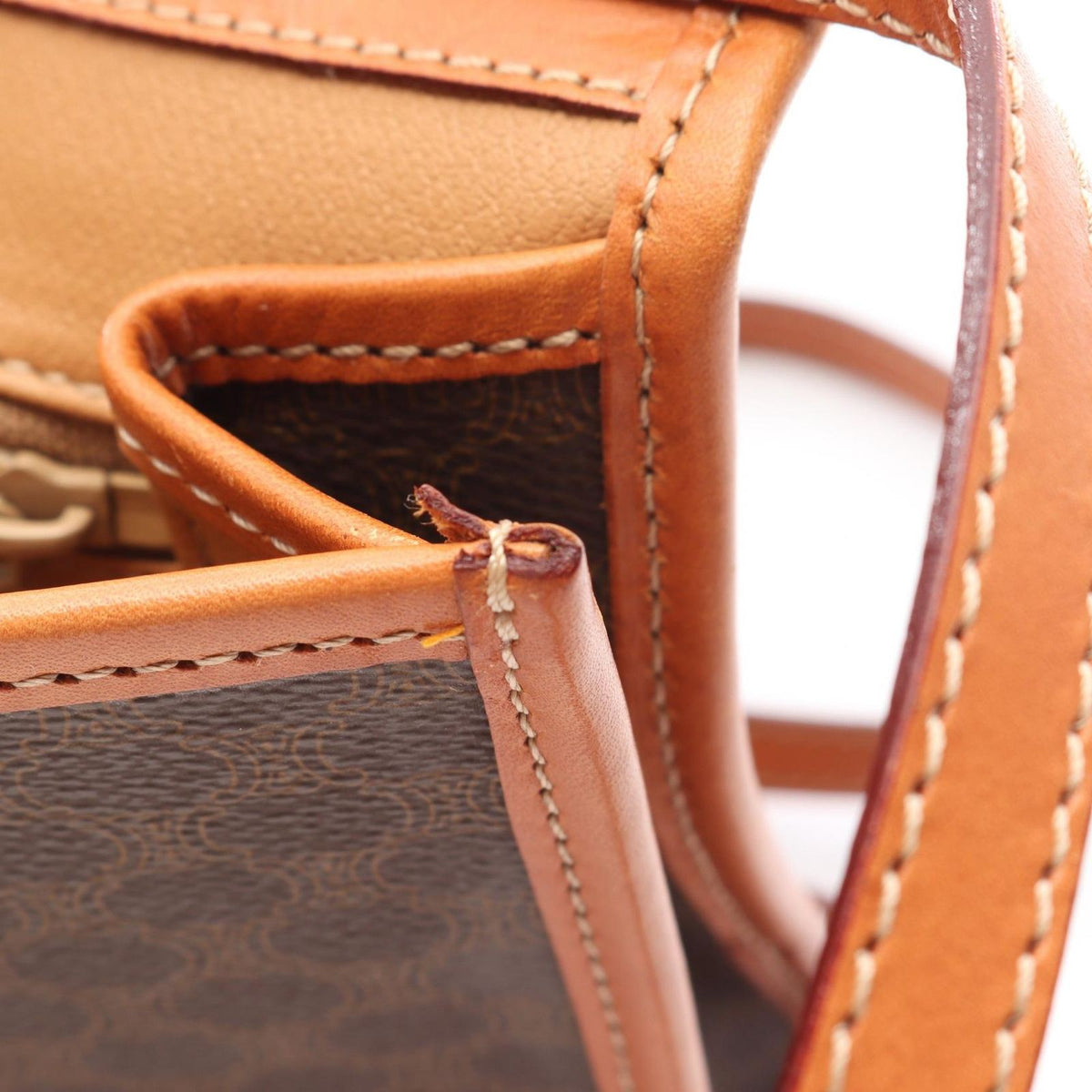 Celine Shoulder Bag Macadam Leather 2-Way — view 6
