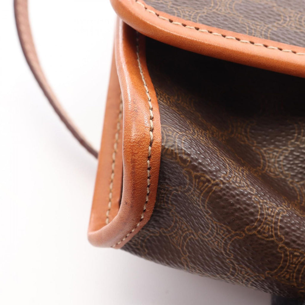 Celine Shoulder Bag Macadam Leather 2-Way — view 7