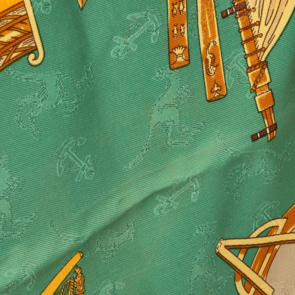 Hermes Scarf Carre 90 le Geographe Orange Silk — view 6