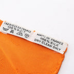 Hermes Scarf Carre 90 le Geographe Orange Silk — view 3