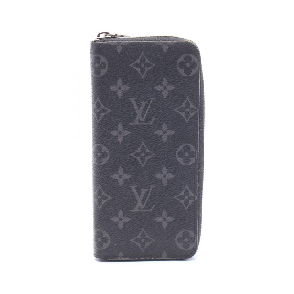 Louis Vuitton Round Wallet Zippy Vertical Monogram Eclipse Leather