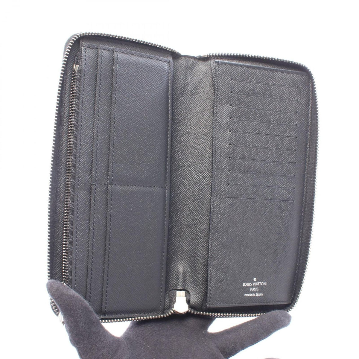 Louis Vuitton Round Wallet Zippy Vertical Monogram Eclipse Leather — view 3
