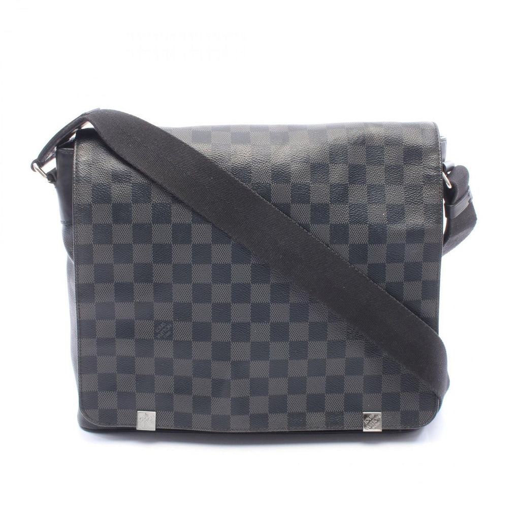 Louis Vuitton Shoulder Bag District MM NM Damier Graphite Leather