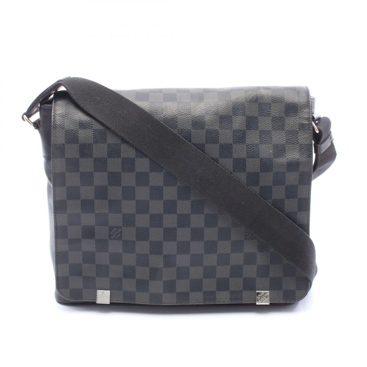 Louis Vuitton Shoulder Bag District MM NM Damier Graphite Leather