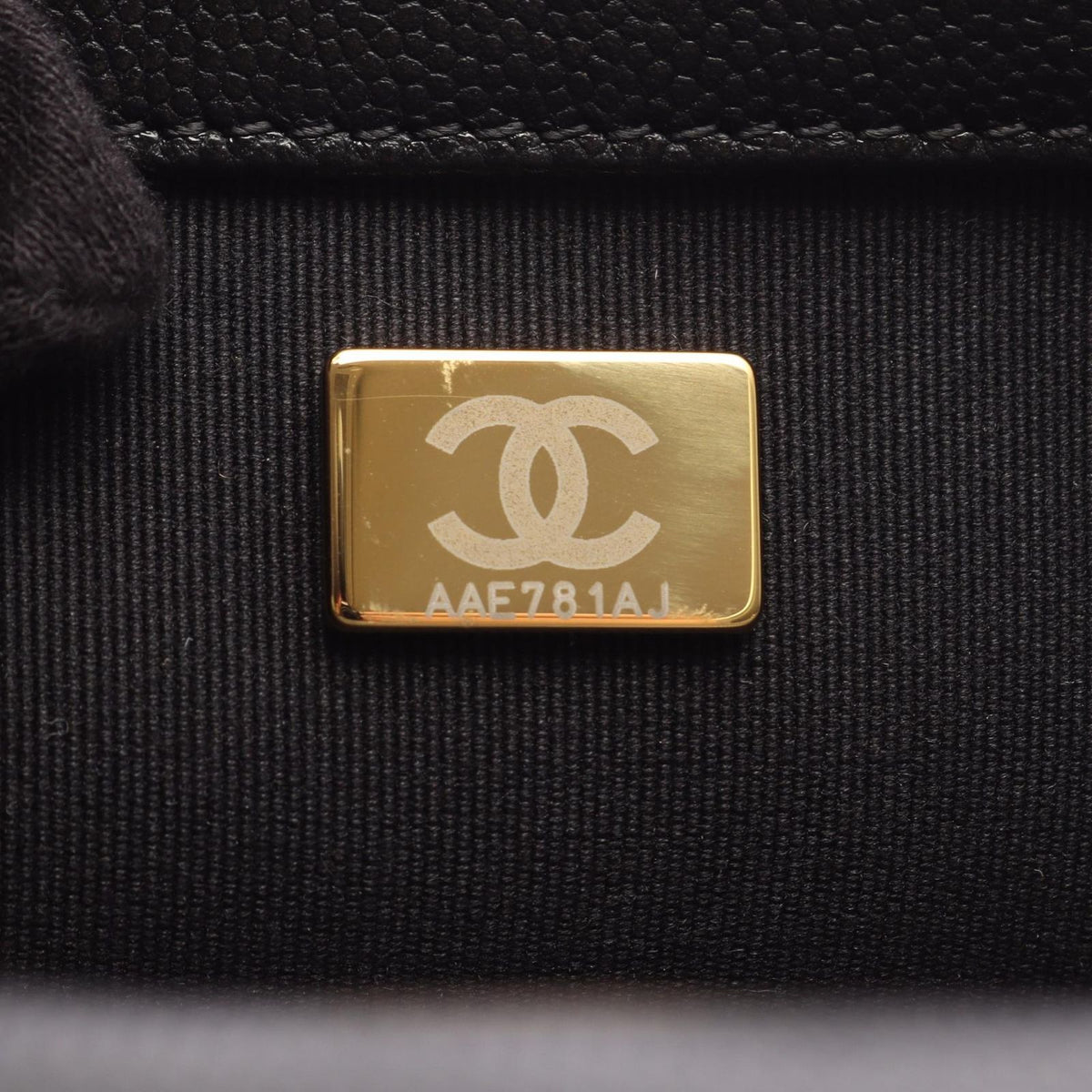 Chanel Backpack Quilted Camellia Black Caviar Leather Chain — view 5