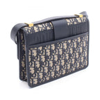 Dior Shoulder Bag 30 Montaigne Navy Ivory Canvas Leather Oblique — view 2