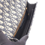Dior Shoulder Bag 30 Montaigne Navy Ivory Canvas Leather Oblique — view 3