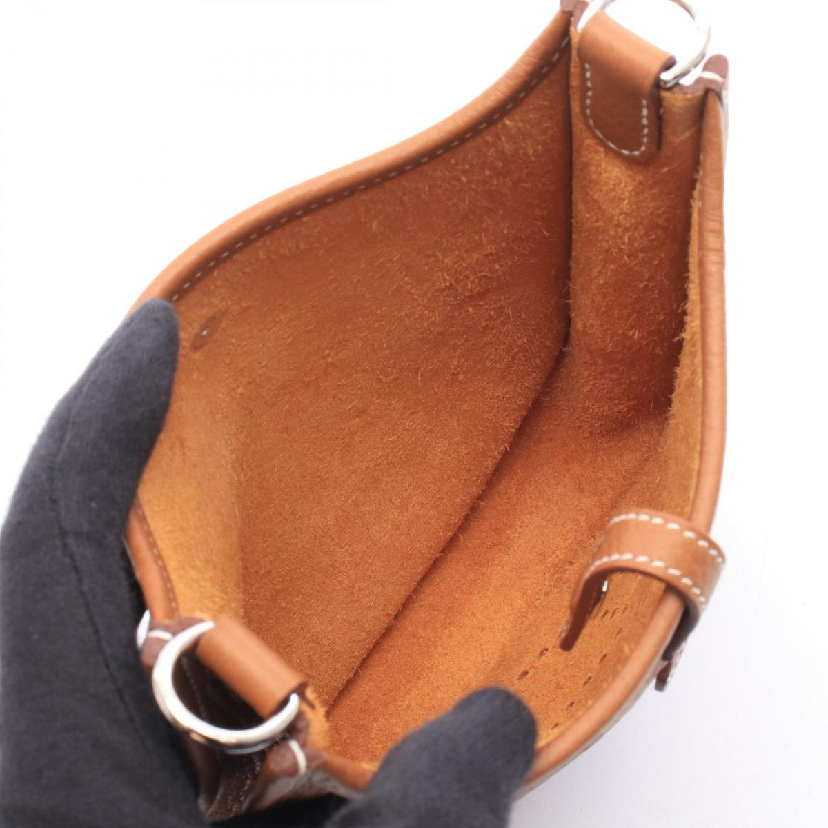 Hermes Shoulder Bag Evelyne TPM Gold Amazon — view 3