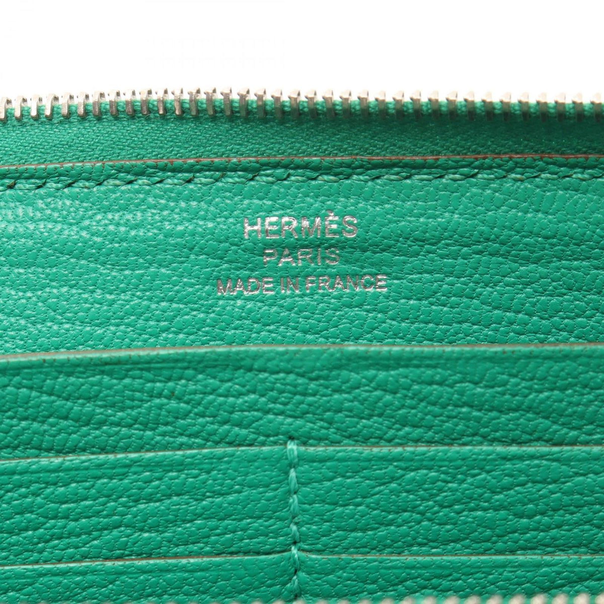Hermes Round Wallet Azap Long Mint — view 4