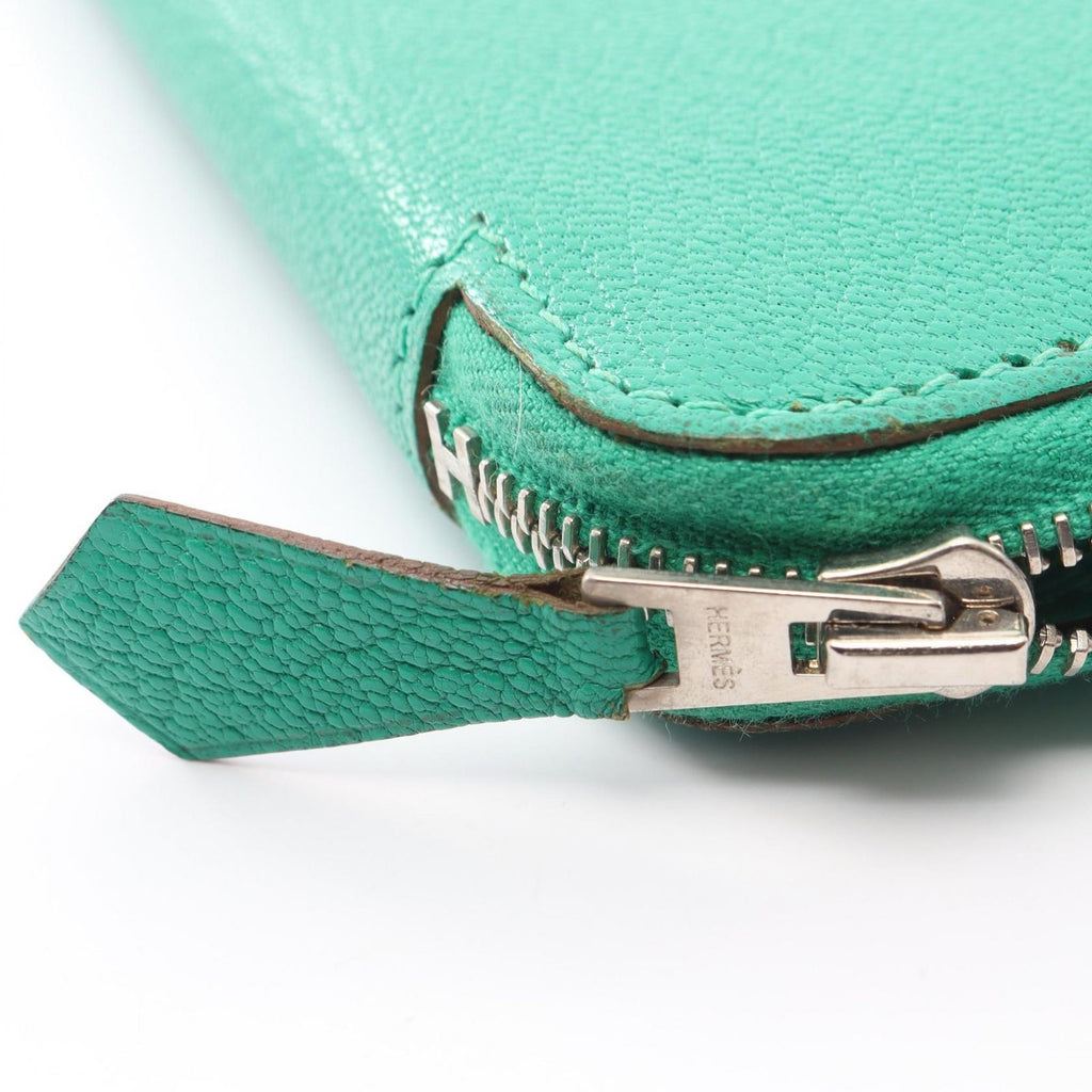 Hermes Round Wallet Azap Long Mint — view 8
