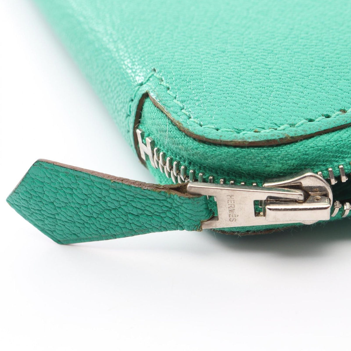 Hermes Round Wallet Azap Long Mint — view 8