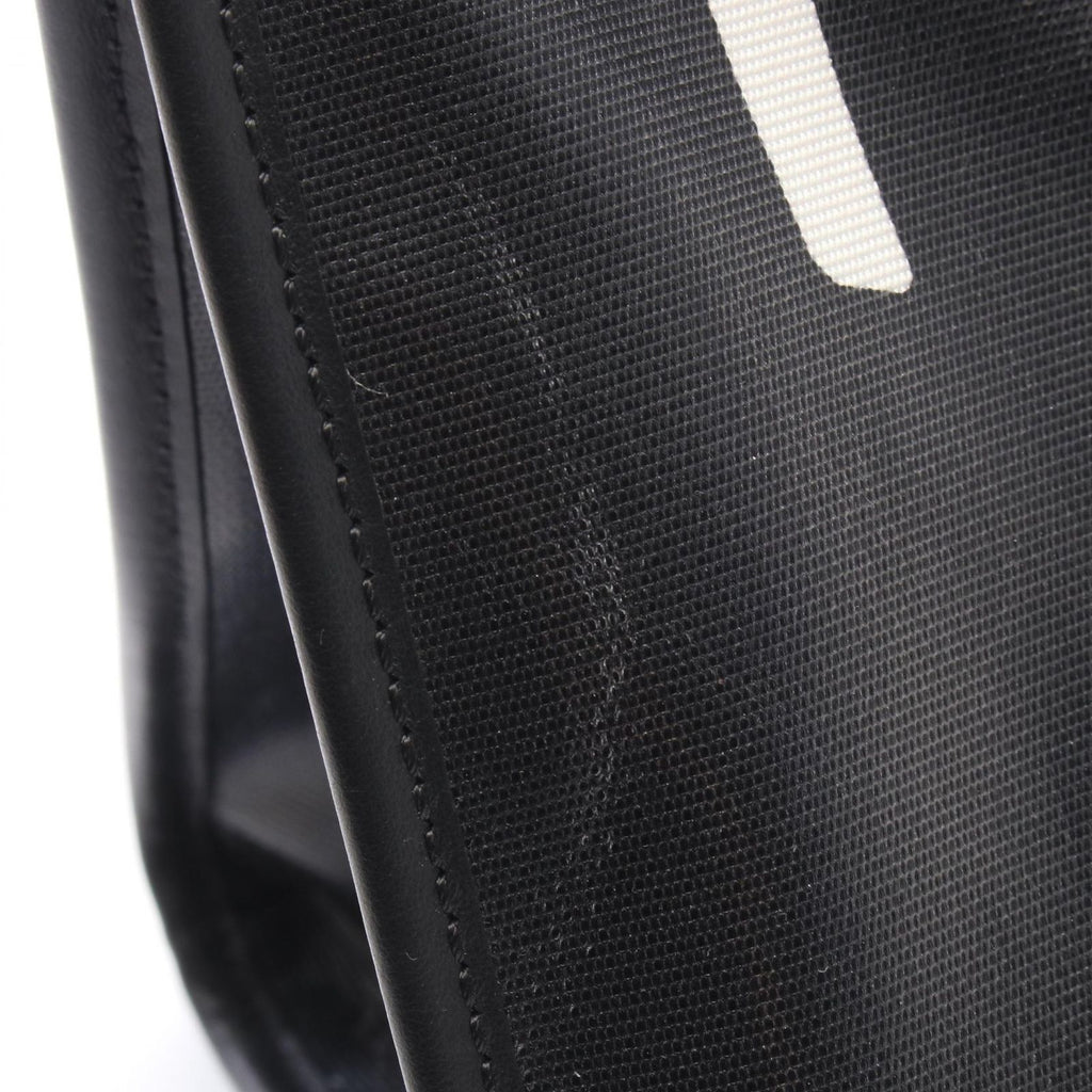 Fendi Tote Bag Black White Leather Big Logo Fish — view 5