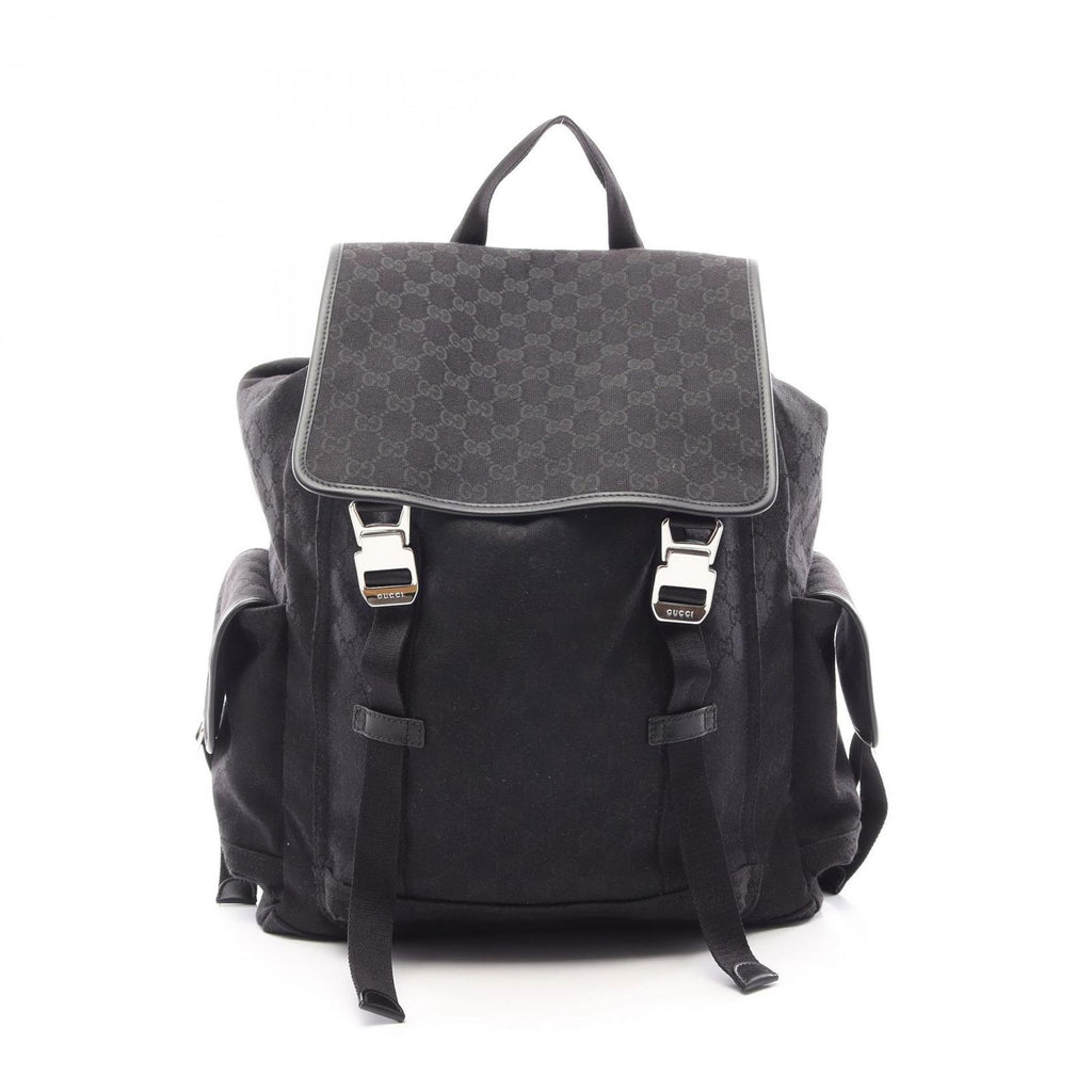 Gucci Backpack Large GG Canvas Black