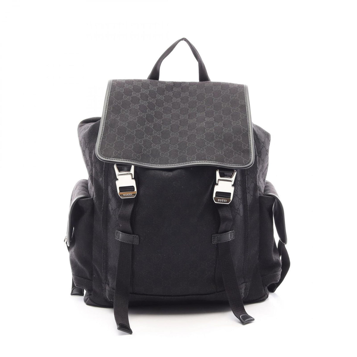 Gucci Backpack Large GG Canvas Black