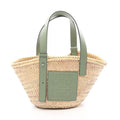 Loewe Handbag Basket Bag S Small Natural Green Leather