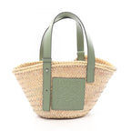 Loewe Handbag Basket Bag S Small Natural Green Leather