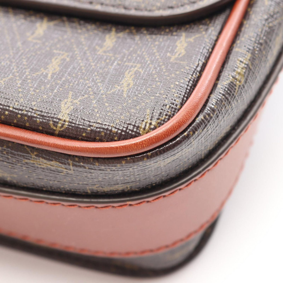 Saint Laurent Paris Shoulder Bag le Monogram Medium Brown Dark Leather le — view 8
