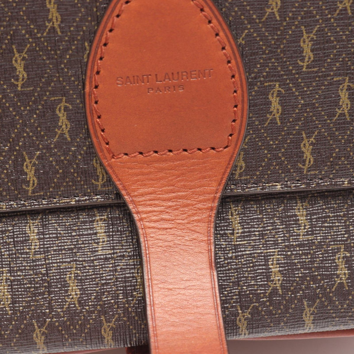 Saint Laurent Paris Shoulder Bag le Monogram Medium Brown Dark Leather le — view 6