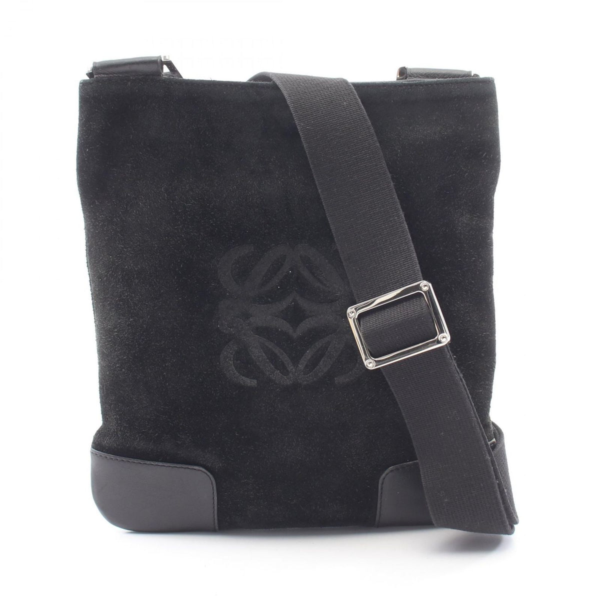 Loewe Shoulder Bag Anagram Suede Leather