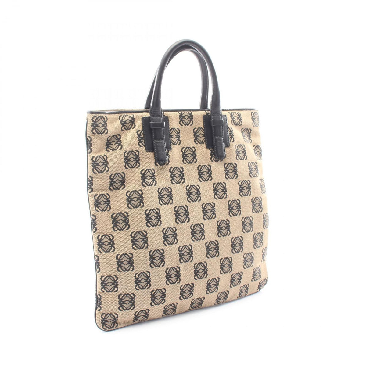 Loewe Tote Bag Anagram Canvas Leather — view 2