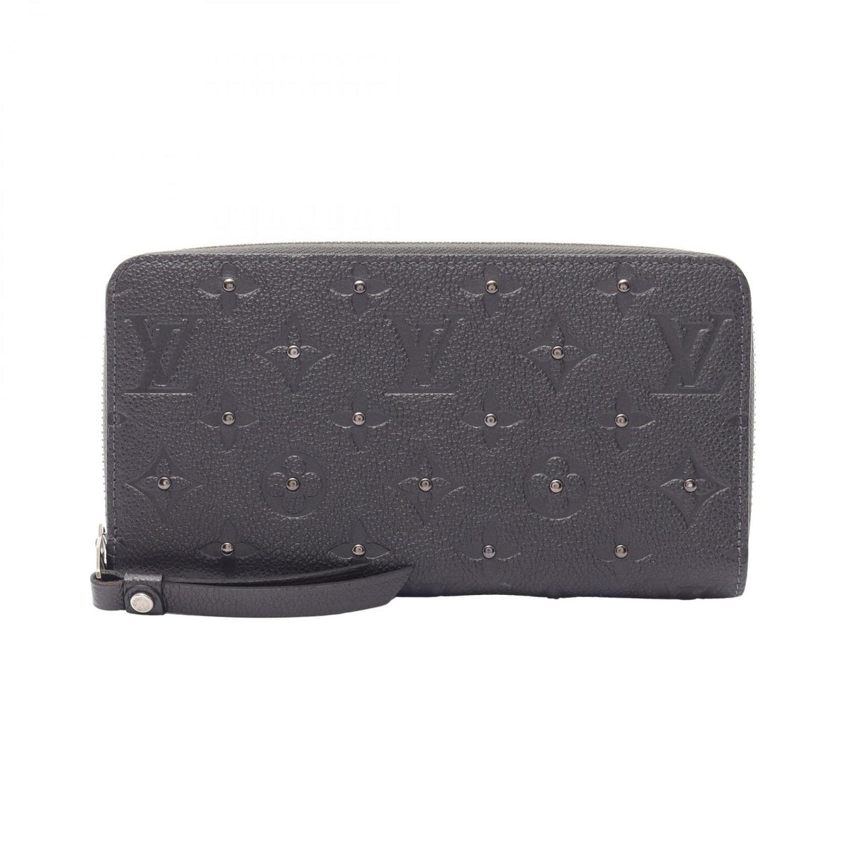 Louis Vuitton Round Wallet Zippy Platine Leather