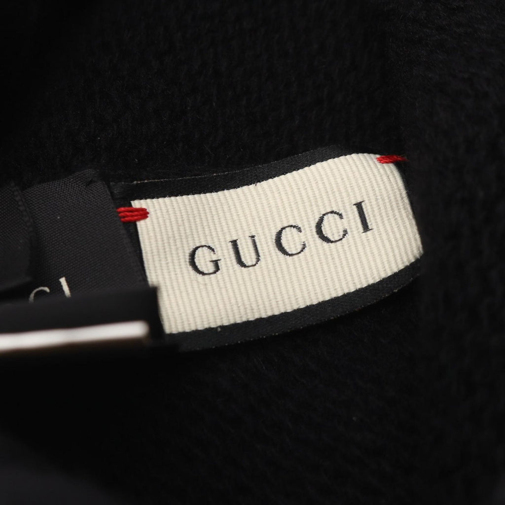 Gucci Knit Cap Double G Black Wool with Scarf Hat — view 4