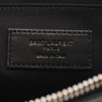 Saint Laurent Paris Clutch Zip Tablet Holder Black Leather — view 4