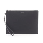 Saint Laurent Paris Clutch Zip Tablet Holder Black Leather