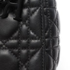 Dior Handbag Lady Dior Mini Cannage 2-Way So Black Leather Tote — view 7