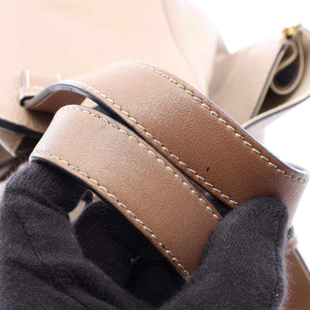Loewe Handbag Hammock Small 2-Way Greige Leather — view 7