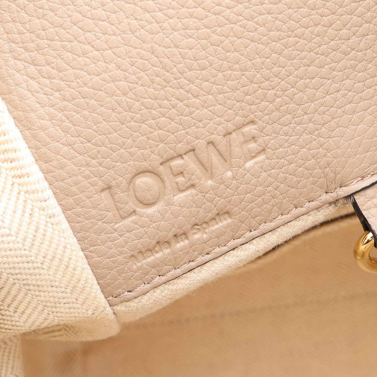 Loewe Handbag Hammock Small 2-Way Greige Leather — view 4