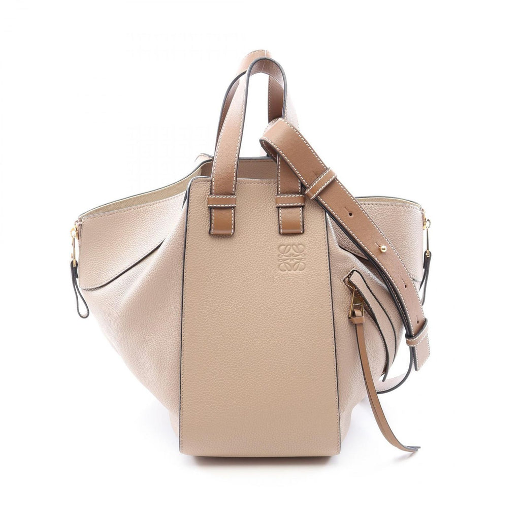 Loewe Handbag Hammock Small 2-Way Greige Leather