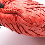 Bottega Veneta Shoulder Bag Intrecciato Red Leather — view 6