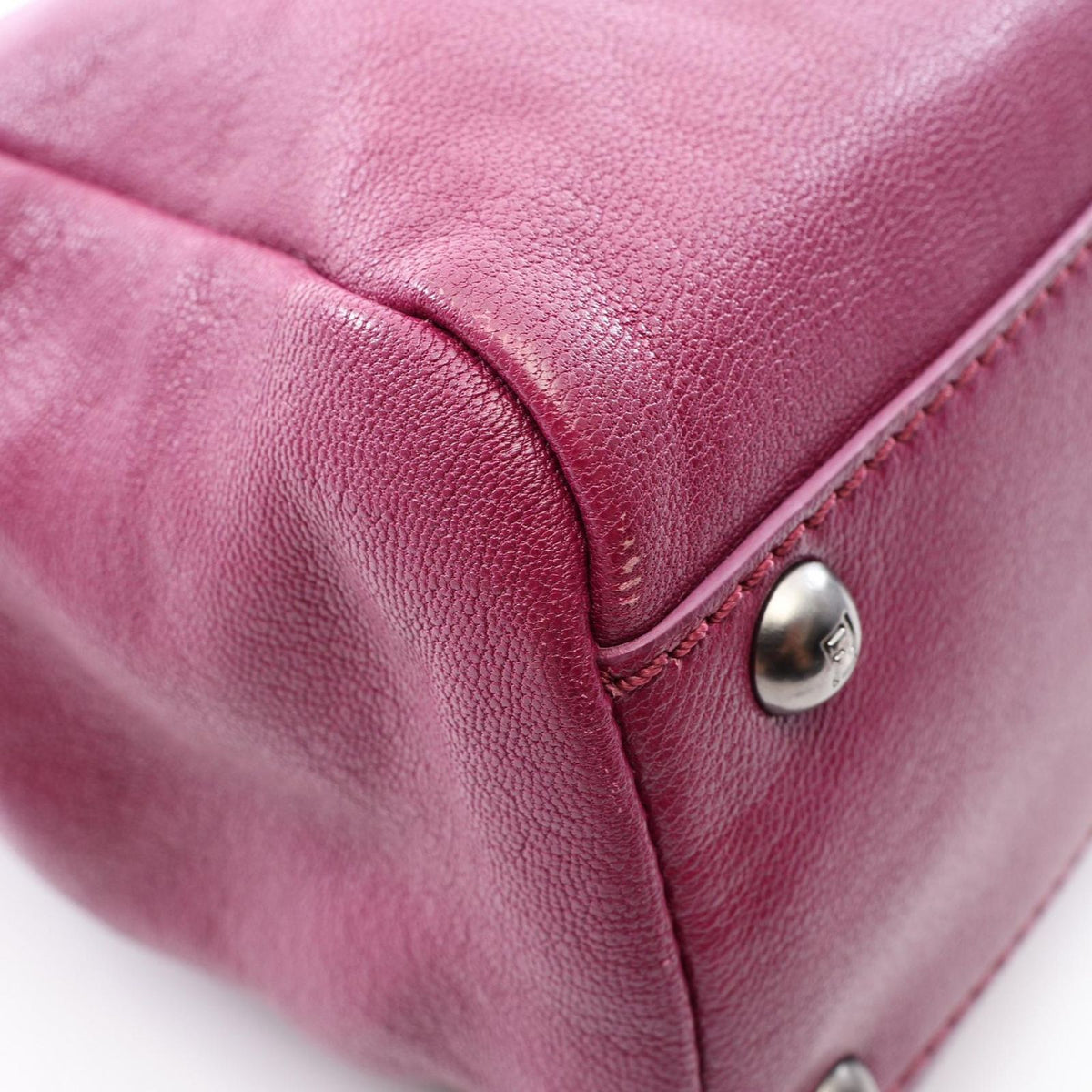 Fendi Handbag Peekaboo Regular 2-Way Purple Leather — view 7