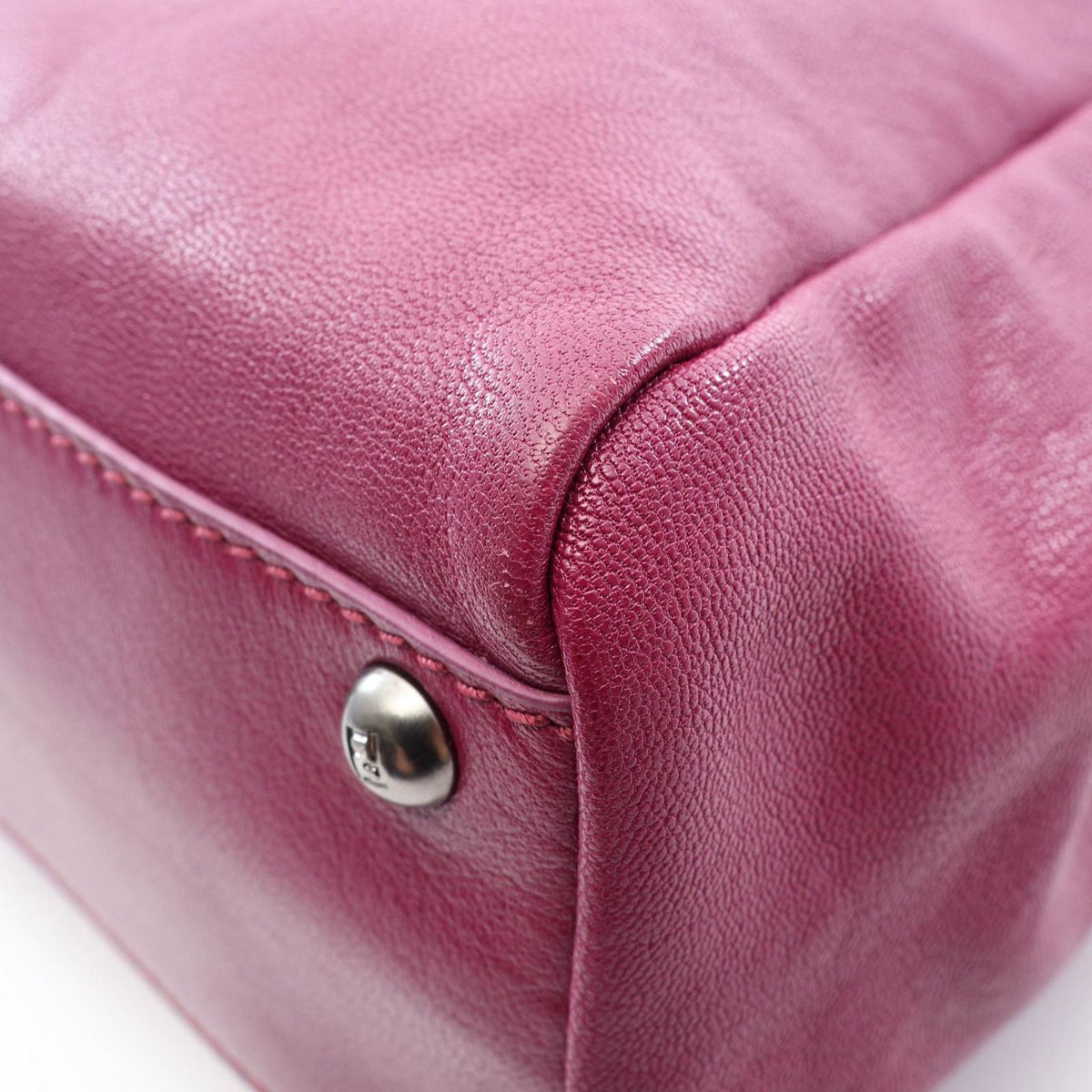 Fendi Handbag Peekaboo Regular 2-Way Purple Leather — view 6