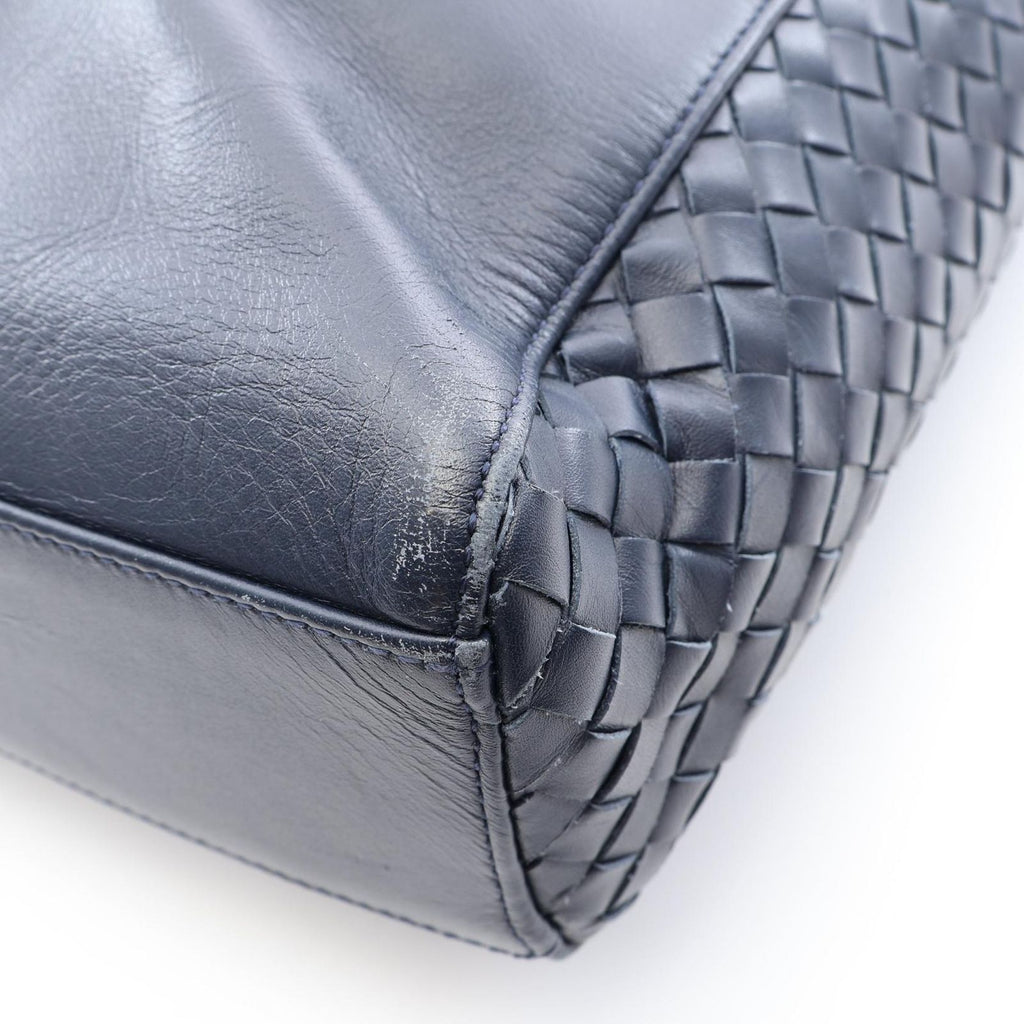 Bottega Veneta Tote Bag Intrecciato 2-Way Navy Leather — view 7