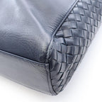 Bottega Veneta Tote Bag Intrecciato 2-Way Navy Leather — view 7