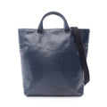 Bottega Veneta Tote Bag Intrecciato 2-Way Navy Leather
