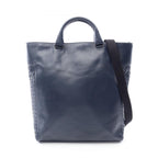 Bottega Veneta Tote Bag Intrecciato 2-Way Navy Leather