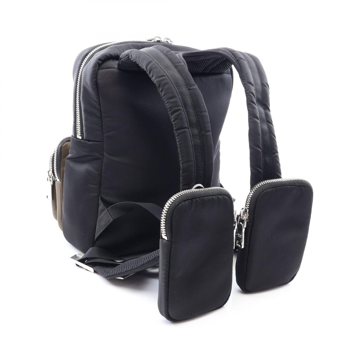Prada Backpack 018 Black Dark Khaki Nylon Pocket — view 2