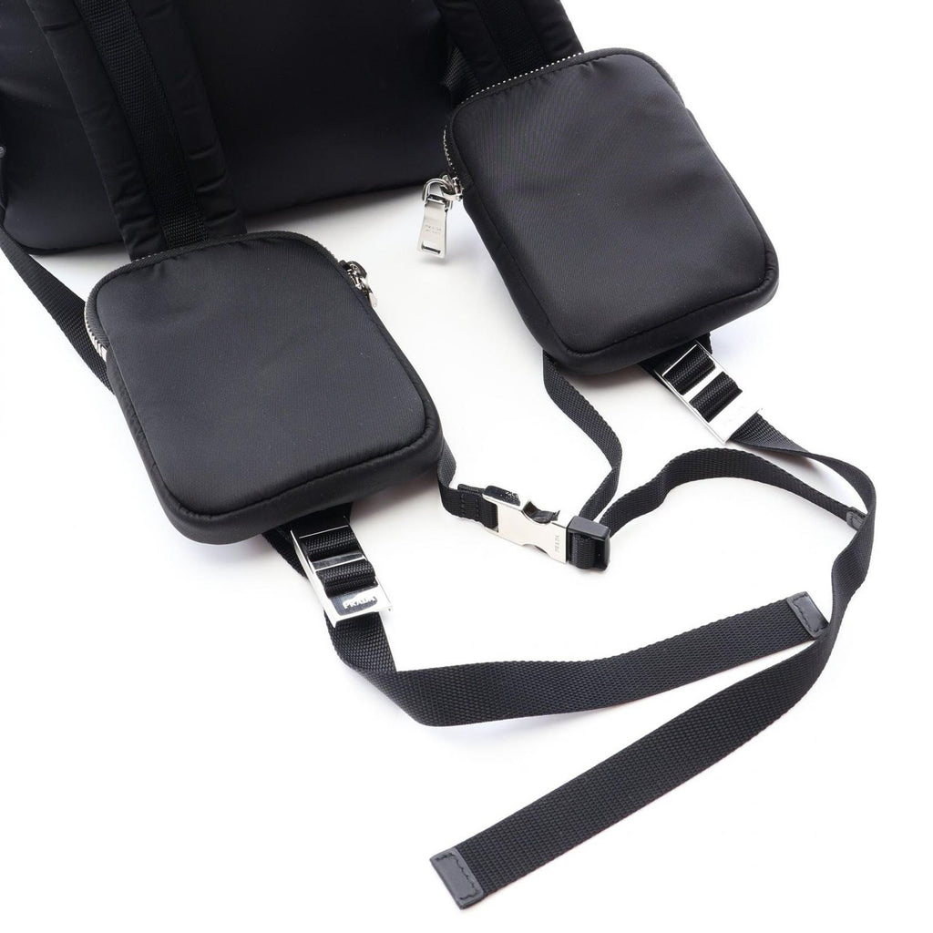 Prada Backpack 018 Black Dark Khaki Nylon Pocket — view 6