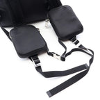 Prada Backpack 018 Black Dark Khaki Nylon Pocket — view 6