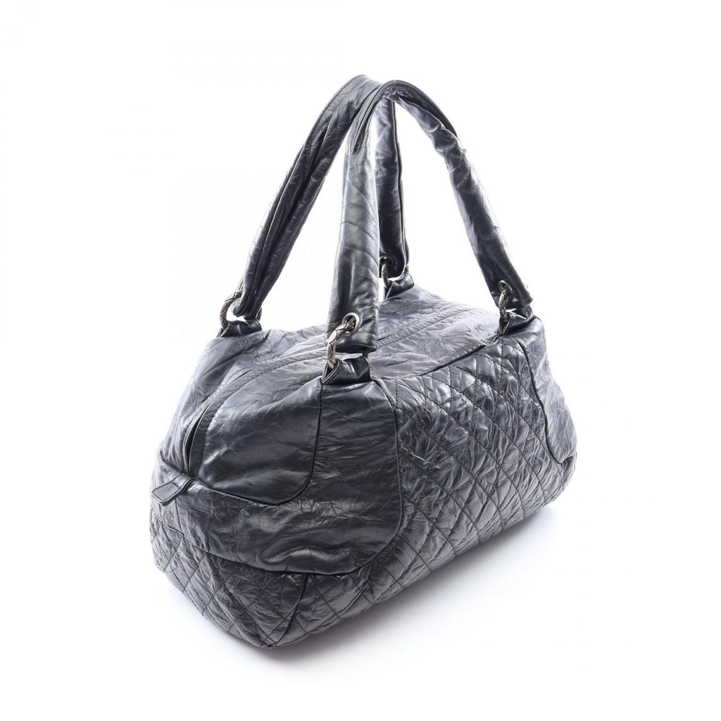 Chanel Boston Bag Coco Rider Black Calfskin — view 2