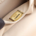 Chanel Handbag Wild Stitch Cream Canvas Quilted Chain Handle Vanity Bag — view 5